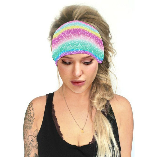 Fashion Hairband Outdoor Sports Headband Multi-Function Dust Proof Digital Printing Tie-Dye Women Bandana
