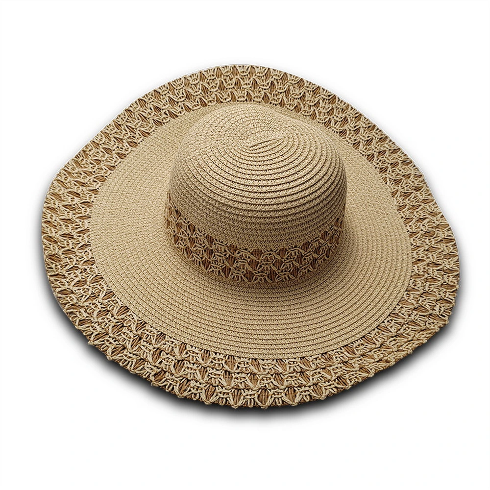 Fashion OEM Width Wheat Beach Fedora Summer Fishing Sun Hat