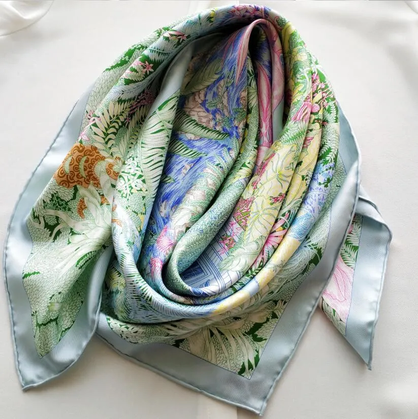 Professional Design Custom Print Silk Scarf Head Bandana for Outdoor Activities