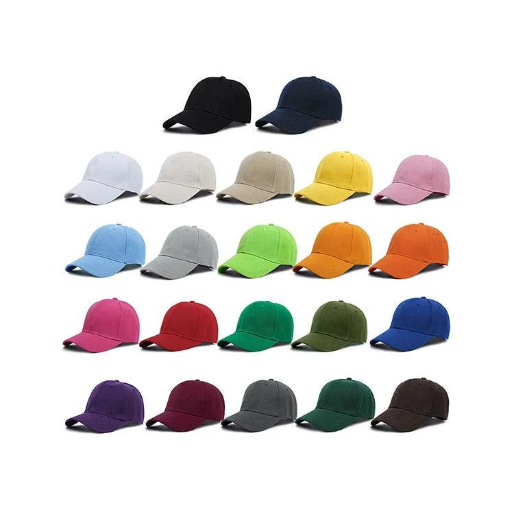 Wholesale Cap Manufacturer Custom 6 Panel Curved Brim Structured Baseball Ball Cap