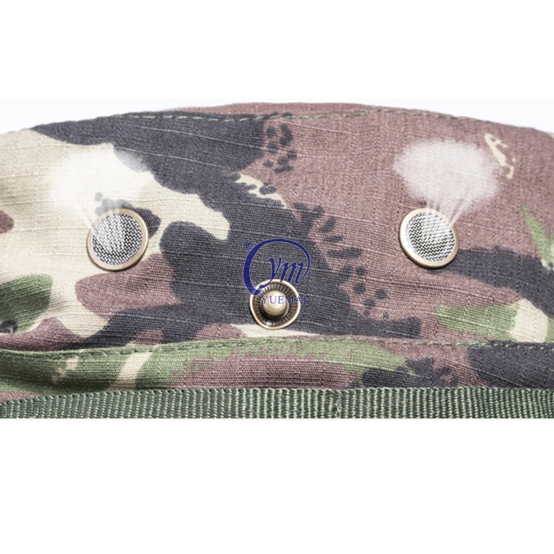 Custom Embroidery Summer Hunting Fishing Outdoor Sun Protection Adjustable Camo Military Tactical Bucket Hat