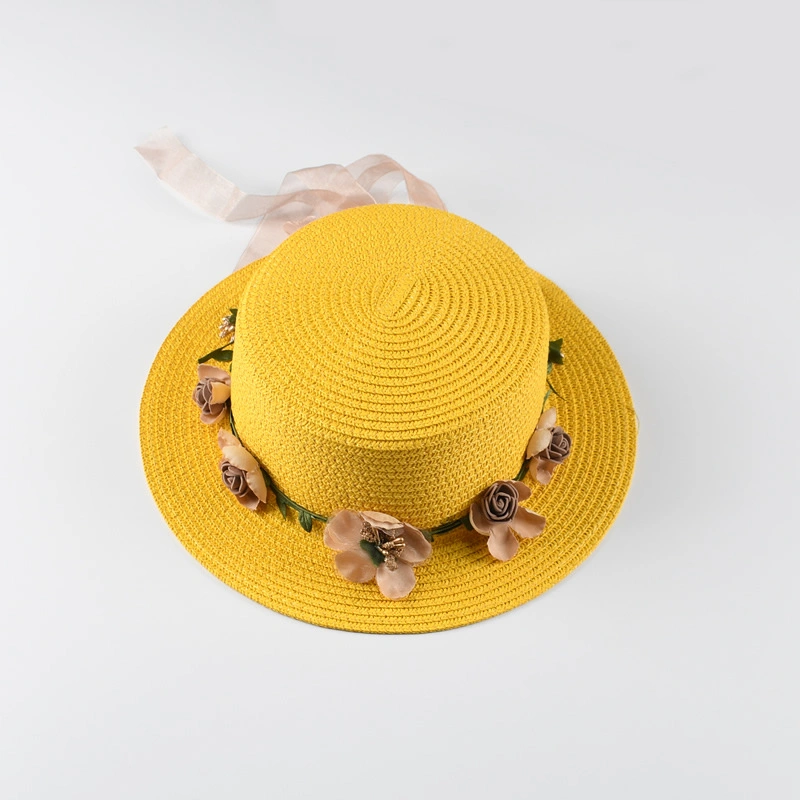 Cheap Wholesale 2024 Summer Handmade Sun Visor Straw Women Beach Hat