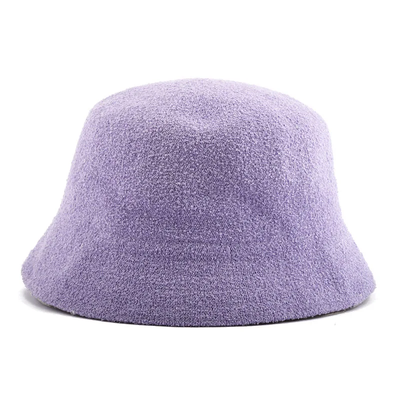 New Design Towelling Fashion Plain Blank Custom Logo Towel Hats Terry Cloth Towelling Winter Bucket Hat