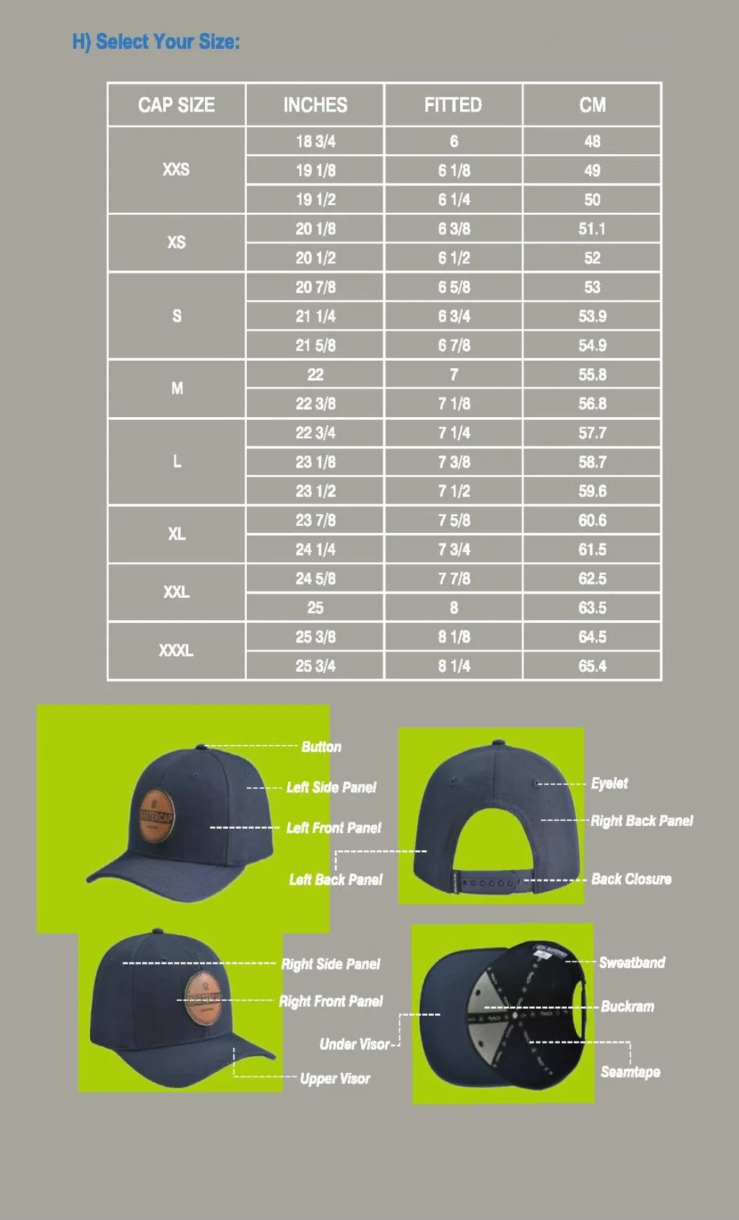 High Quality Blue Bucket Hat Outdoor Fashion All-Match Sun Hat with Printing Custom Logo