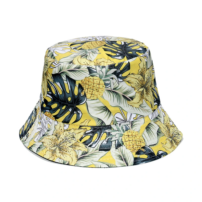 Leaf Pattern Tie Dye Bucket Hat Fall Fashion Bucket Hat