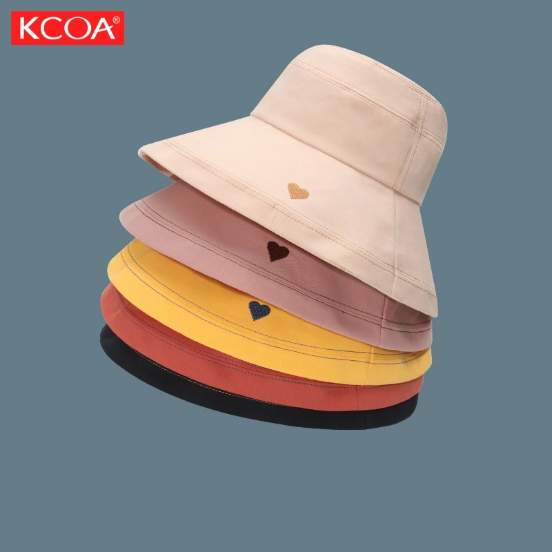 Wholesale New Design Custom Designed Solid Color Fishing Bucket Cap