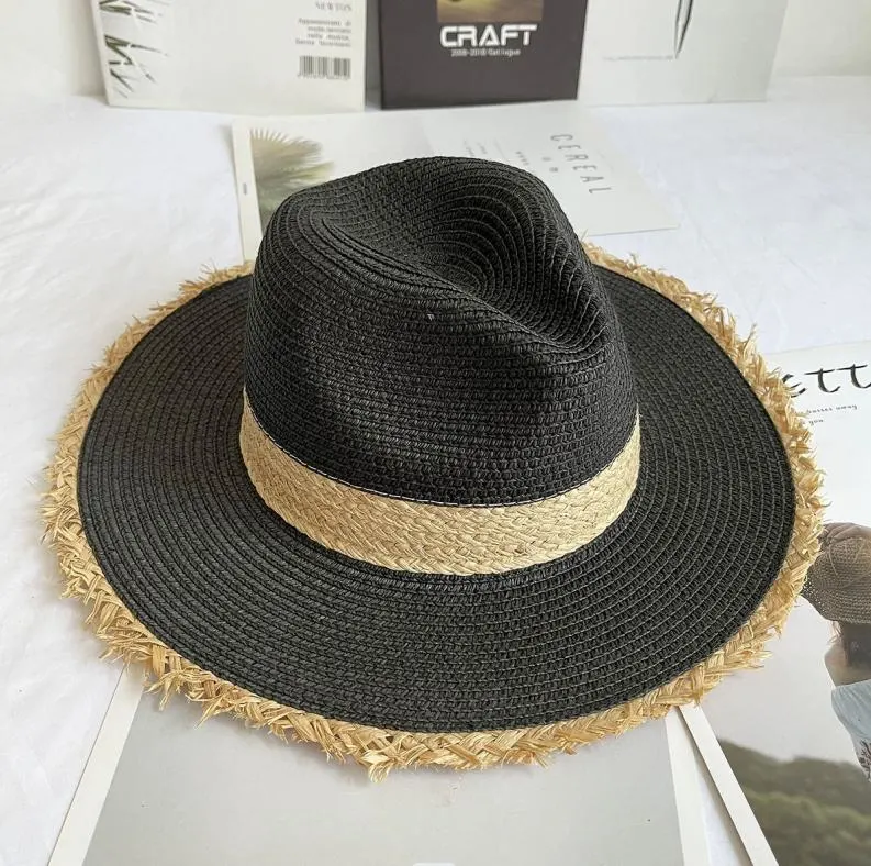 Straw Hat, Fur-Trimmed Straw Hat, Gentleman&prime;s Hat, Top Hat, Sun Visor, Beach Straw Hat