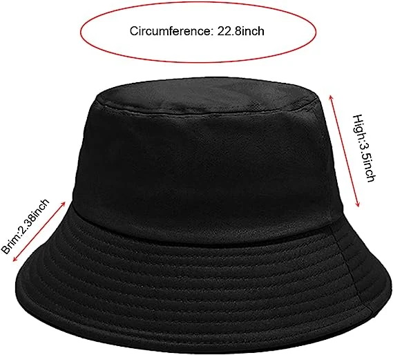 Bucket Hat for Women Men Cotton Summer Sun Beach Fishing Cap