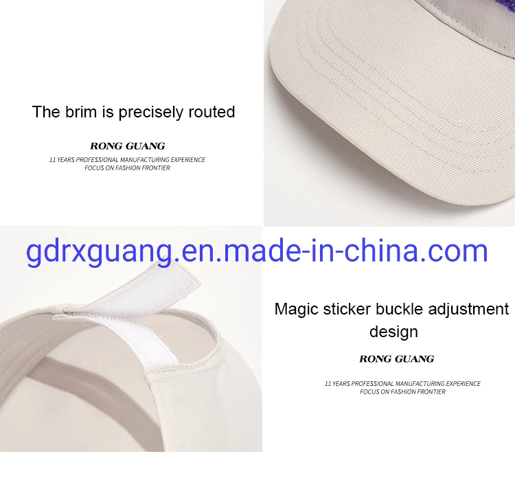 High Quality Custom 6 Panel 100% Cotton Kids Baseball Cap