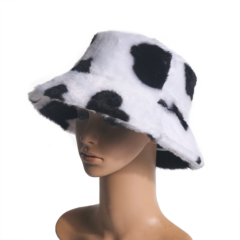 Wholesale Warm Winter Cotton Lining Customized Printing Bucket Hat for Women