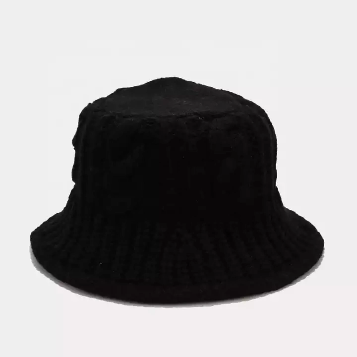 New Fashion Designer Wool Women Autumn Winter Bucket Hat