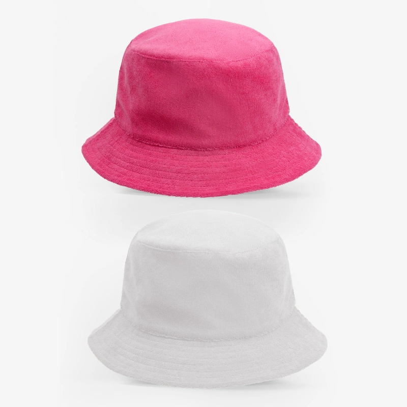 Wholesale Custom Logo Terry Cloth Bucket Hat for Women Men