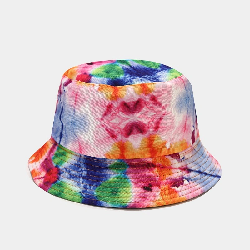 New Product 3D Printing Pattern Tie-Dye Double-Sided Bucket Hat