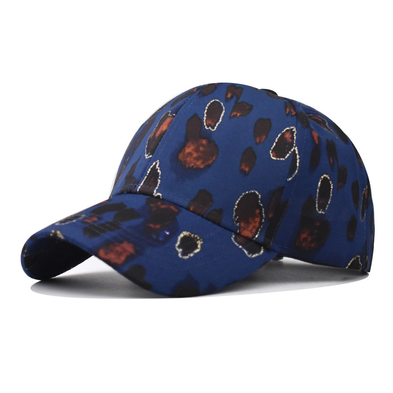 Fashion Structured Personalized Leopard Design Custom Baseball Hat