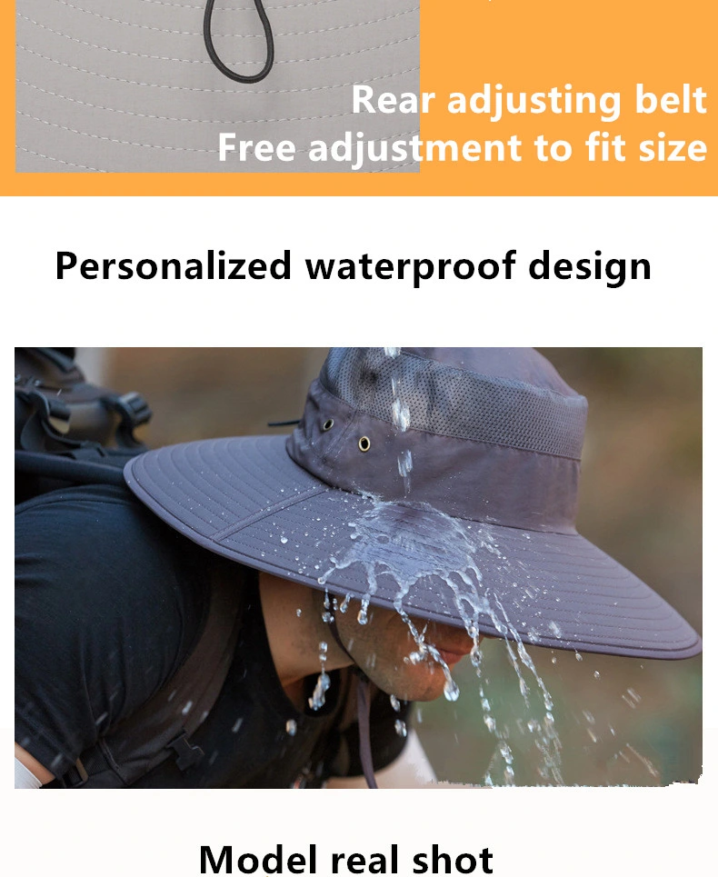 Bucket Custom Waterproof Fish Man Bucket Fishing Hat