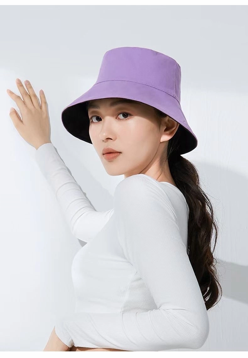 Trendy Designer Customised Logo Brown Print Cotton Plain Bulk Unisex Adult Bucket Hat