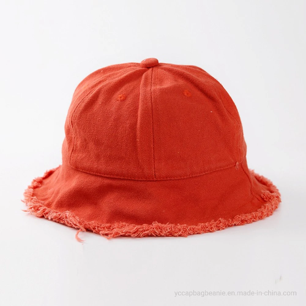 Children Denim Washed Summer Bucket Hat