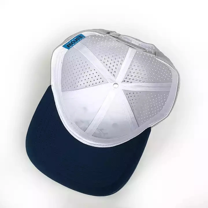 Custom Embroidery Logo 6 Panel Rope Sport Golf Hat Laser Cut Perforated Gorras Baseball Cap Custom Trucker Hats