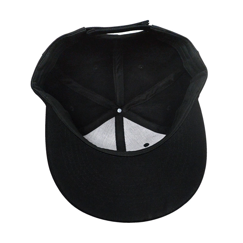 Custom 3D Embroidery Acrylic Basketball Cap Wholesale Black Fitted Flat Brim Gorras Outdoor Sports Snapback Hats