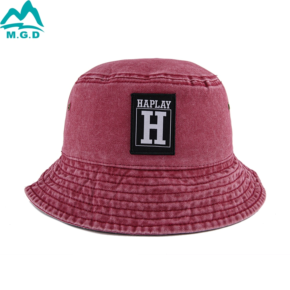 Customized High Quality Washed Cotton Colorful Bucket Hat