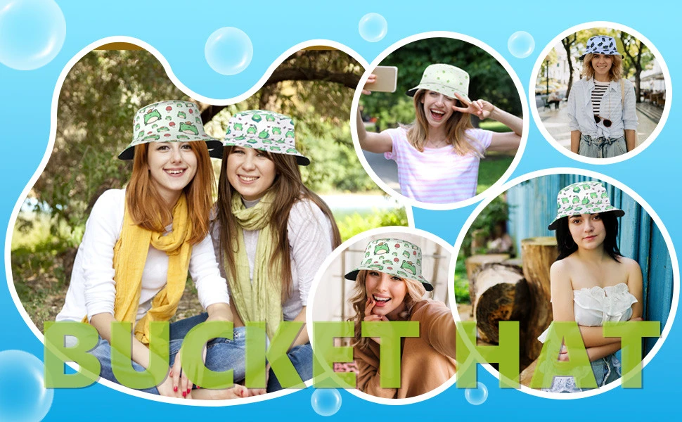 Wholesale Sublimation Printing Sun Protection Cap Hat Bucket Caps Children Toddler Reversible Bucket Hat for Kids