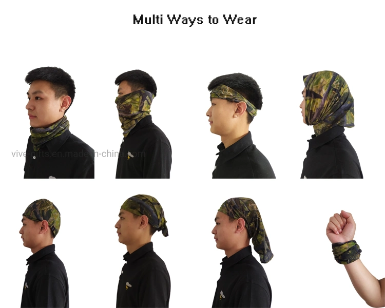 Wholesale Camo Mask Face Shield Polyester Ski Neck Headwear Bandana