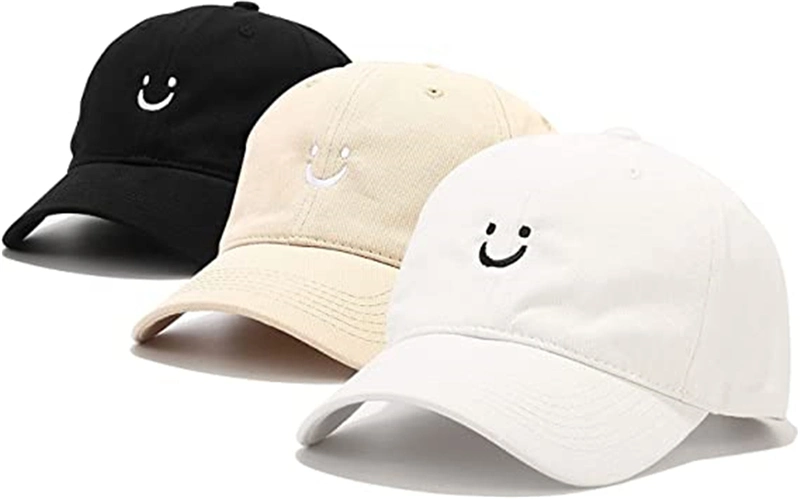 Cotton Baseball Cap Adjustable Low Profile Unstructured Dad Hat for Women Men