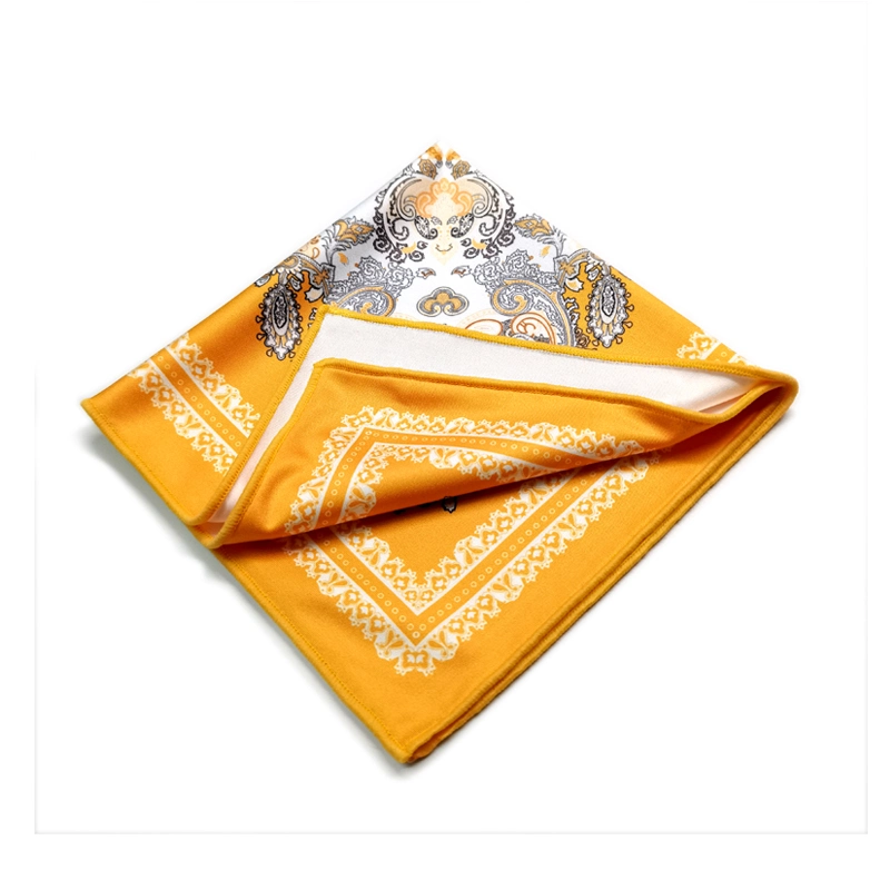 Custom Full Printed Microfiber Handkerchief Cleaning Cloth Head Scarf