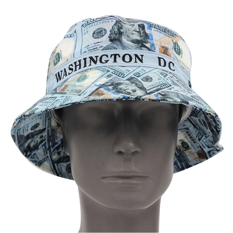 100% Polyester Wide Brim High Quality Golf Cap Custom Embroidery Printed Sublimation Bucket Hat