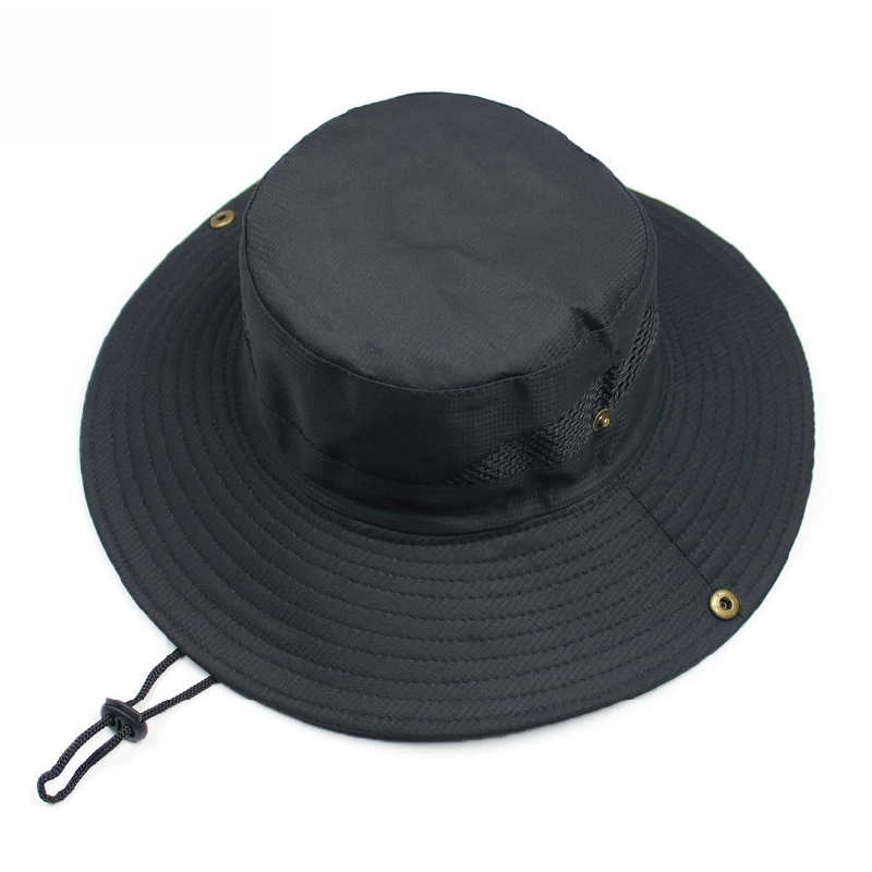 Black Gorras Original Men Fishing Cap with Logo and Plain Golf Fisherman Outdoor Bucket Hat Custom