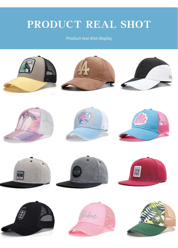 Wholesale Embroidered Custom Logo Summer Net Dad Fitted Hats for Men Customized Snapback Baseball Hat Sports Caps