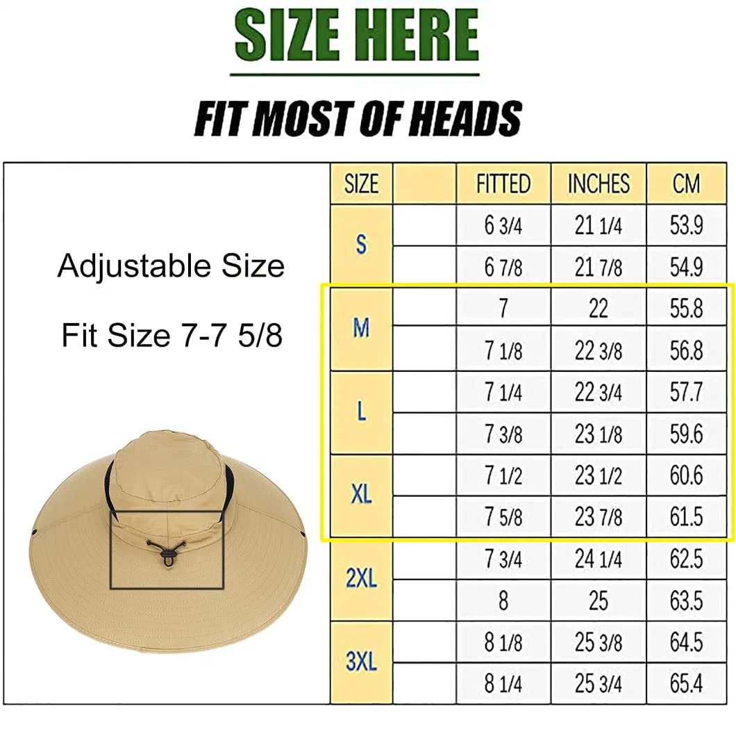 Hot Sale Upf50+ Waterproof Bucket Hat Women Super Wide Brim Sun Hat