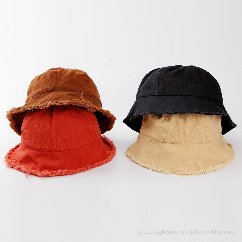 Children Denim Washed Summer Bucket Hat