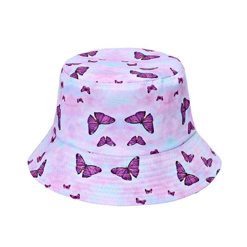 Fashion Tie -Dye and All Printed Polyester Summer Bucket Hats with Your Own Logo