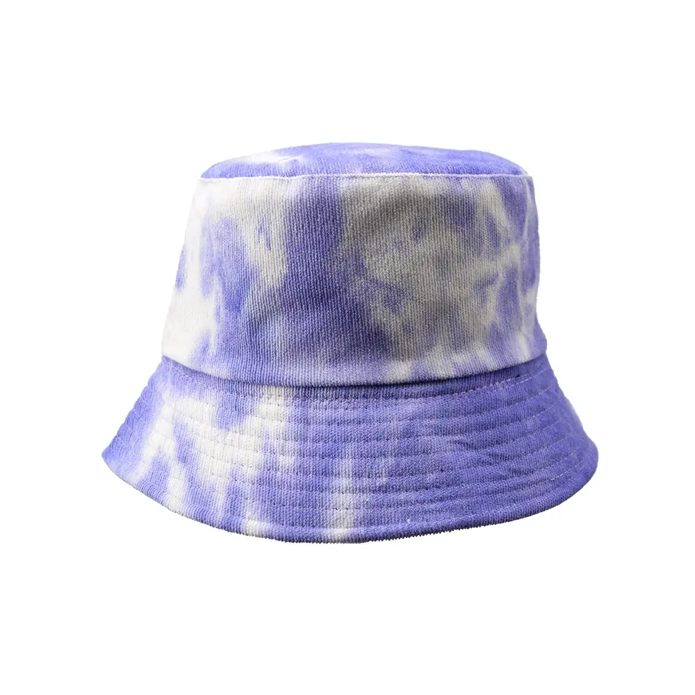 Embossed Men Women Custom Fuzzy Embroidered Logo Bucket Hat