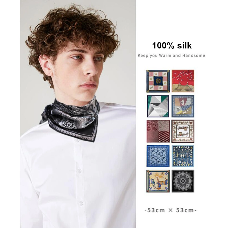 Luxury Silk Satin Pocket Square Handkerchief