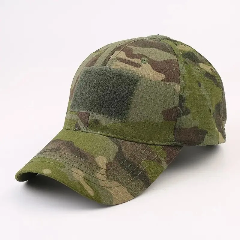 Military Camo Hats Adjustable Sunshade Caps Custom Patch Embroidery Baseball Cap for Men