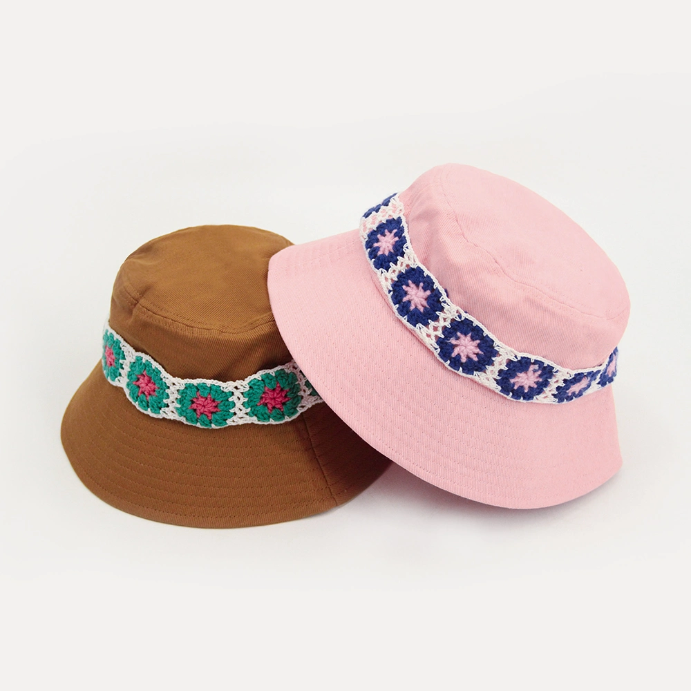 High Quality Plain Dyed Sun Summer Pink Callie Fisherman Bucket Hat