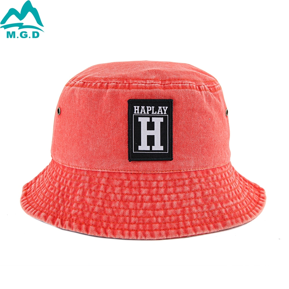 Customized High Quality Washed Cotton Colorful Bucket Hat