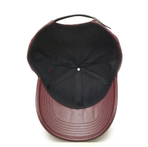 Blank PU 6 Panel Baseball Cap with Superior Quality Golf Cap