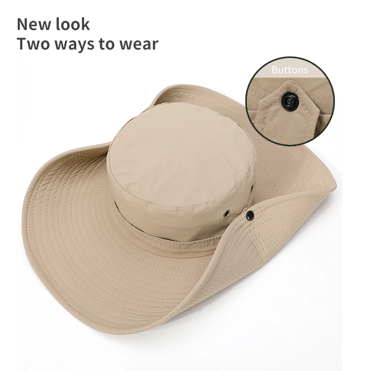 Outdoor Broad-Brimmed Sun Hat Tie-Dye Printed Fisherman&prime;s Bucket Hat