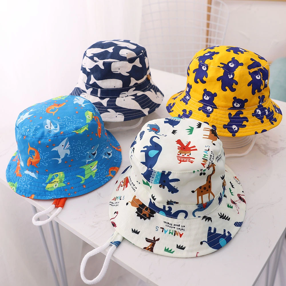 Multiple Cartoon Patterns Kids Bucket Hat Casual Outdoor Bucket Hat