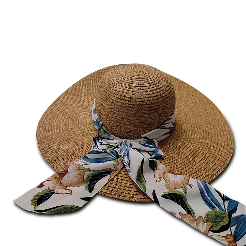 Fashion OEM Width Wheat Beach Fedora Summer Fishing Sun Hat