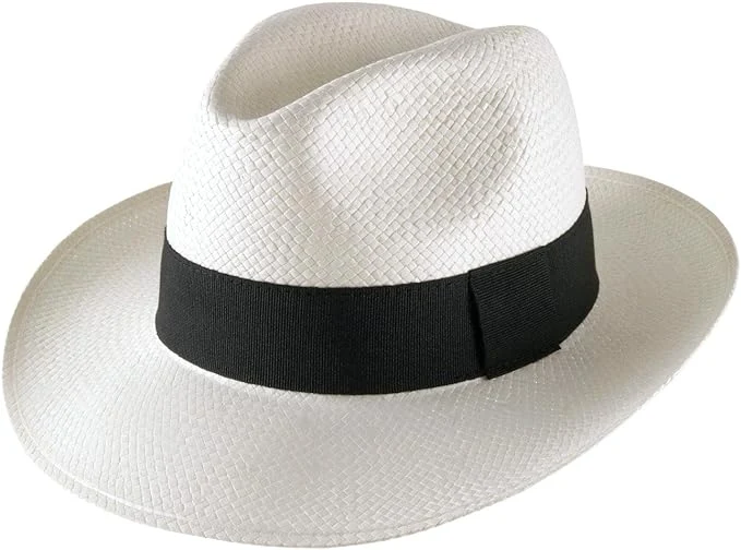 Classic Wide Straw White Panama Hat