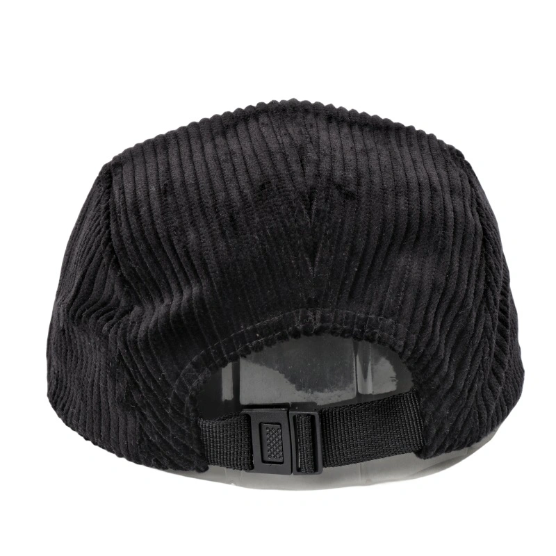 Custom Autumn Winter Corduroy Suede Fabric 5 Panel Caps Unisex Fashion Contrast Hat