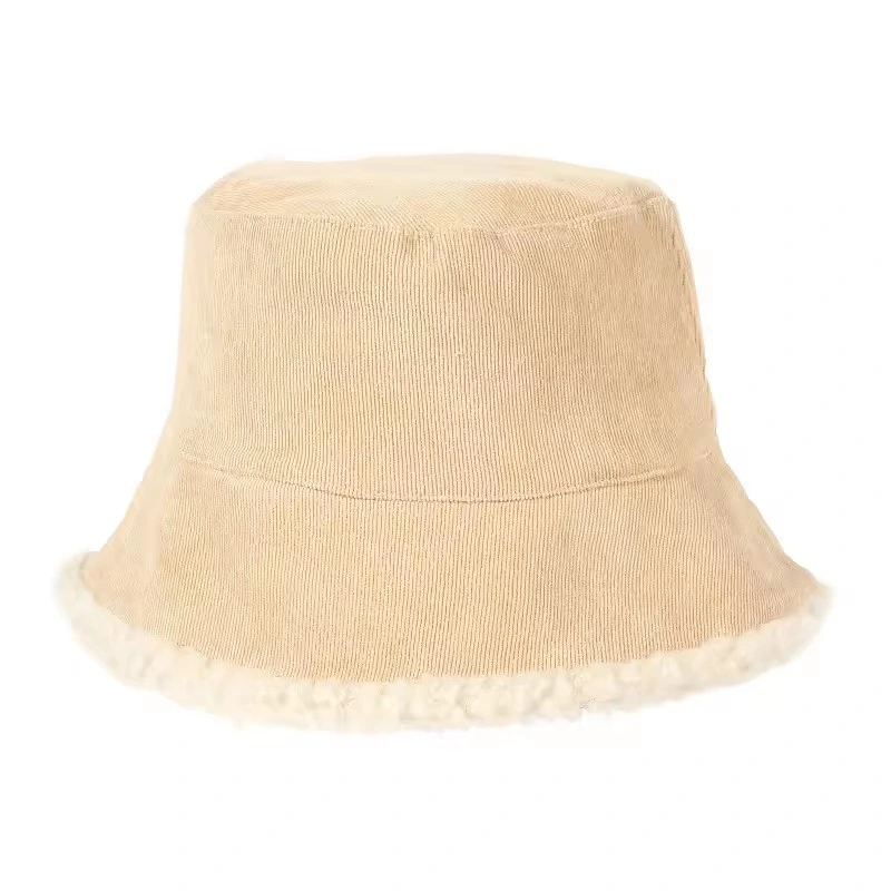 Winter Furry Bucket Hat Fur Warm Winter Bucket Fisherman Hat for Women