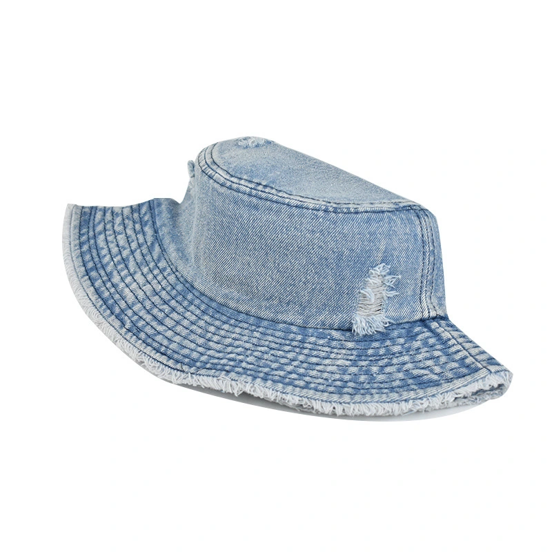 Wholesale Custom Logo Winter Fishing Denim Sun Bucket Hats