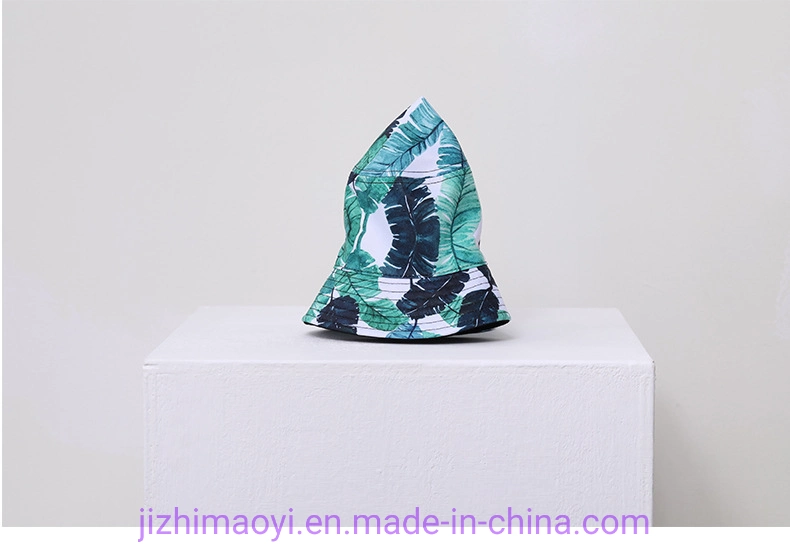 Wholesale Custom Women Fashion Sublimation Embroidered Cotton Fashion Casual Reversible Two Sides Bucket Hat