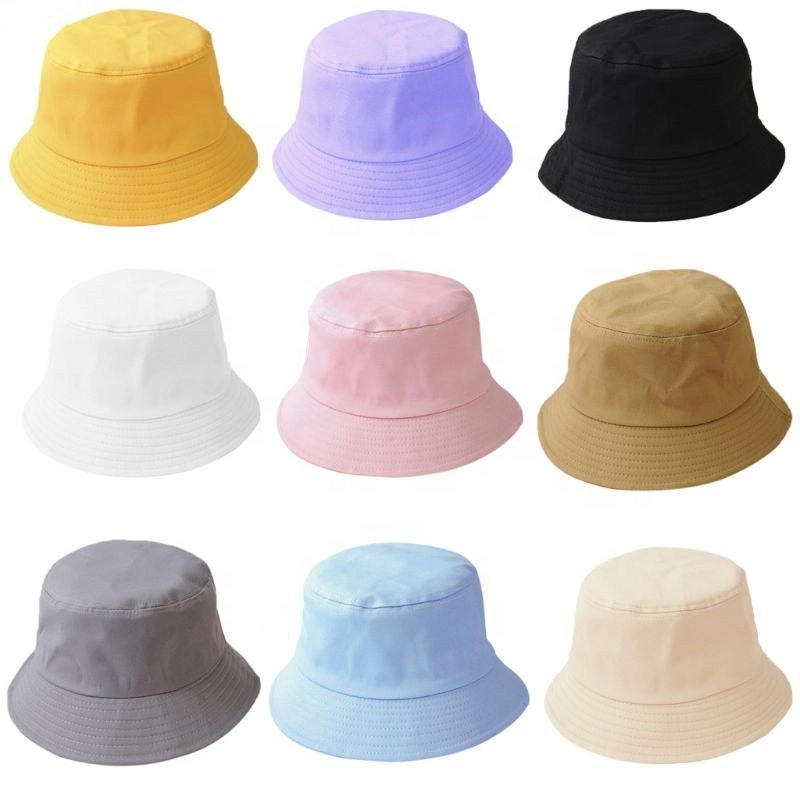 Wholesale High Quality Fashion Adjustable Sun Protection Fisherman Hat Custom Tie Dye Cotton Summer Reversable Men Children Bucket Hat for Women