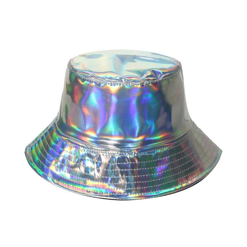 Character Custom Plain Color Blank PU Reflective Adults Reversible Outdoor Sports Bucket Hat